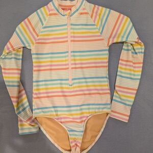 Colorful Striped Kids Swimwear